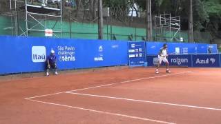 Flavio Saretta estreia no São Paulo ATP Challenger de Tênis [upl. by Enimrej]