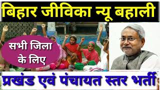 बिहार जीविका प्रखंड एवं पंचायत स्तर भर्ती bihar jeevika new vacancy 2021 कौनकौन सा पद निकला है l [upl. by Ahseined885]