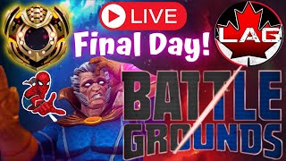 Live Battlegrounds Final Day Of The Season  Marvel Contest of Champions [upl. by Ammann]