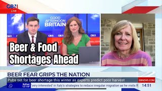 Britain on brink of BEER amp Food Shortages Thanks to Bad Weather amp Brexit [upl. by Enirhtac]