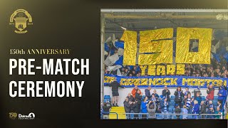 Greenock Morton vs Raith Rovers  150th Anniversary PreMatch Ceremony [upl. by Wanids]