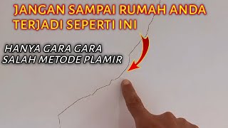 Tutorial plamir tembok yang banyak retakannya [upl. by Cindra563]