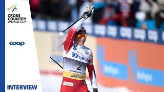 Therese Johaug  quotIts really specialquot  Ladies 30 MST  Oslo  FIS Cross Country [upl. by Hagar]