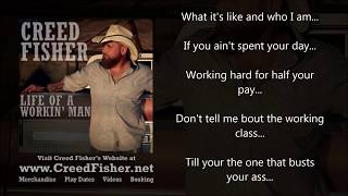 Creed Fisher  Life Of A Workin Man Official Lyric Video [upl. by Alexandros]