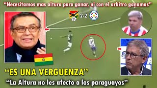 LLORAN PERIODISTAS BOLIVIANOS EXPLOTAN tras EMPATE con PARAGUAY VS BOLIVIA 22 HOY [upl. by Grissel590]