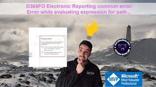 D365FO Electronic Reporting quotError while evaluating expressionquot [upl. by Kerrie]