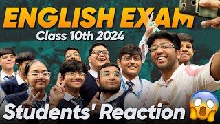 Students Reaction 😱  ENGLISH Class 10th Boards 2024 I Shobhit Nirwan [upl. by Mosier947]