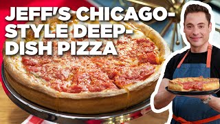 Jeff Mauros ChicagoStyle DeepDish Pizza  Food Network [upl. by Coucher350]