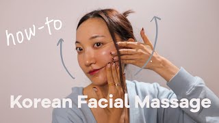 An Antiaging Facial Lifting Massage I Learned in Korea  try this at home with me [upl. by Etteniuqna]