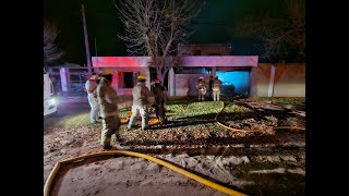 VIVO Directo desde el incendio en la casa del farmacéutico Czyrwony de Reconquista [upl. by Nyleuqcaj]