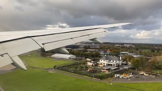 Jet2 holidays Boeing 757200 late afternoon landing at Manchester Airport  GLSAJ [upl. by Aneelad852]