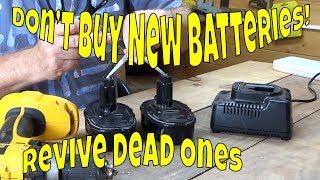 How to revive a dead rechargeable power tool battery easily [upl. by Lamek]