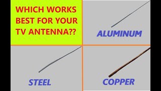 DIY TV Antenna Element Choosing What to Use [upl. by Muraida]