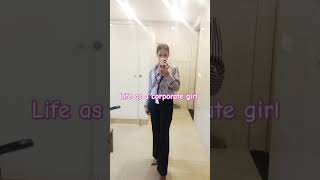 Corporate girly youtubeshorts ashortoday corporatelife corporate makeup officewear minivlog [upl. by Publias]