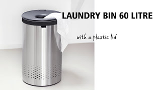 Brabantia Laundry Bin 60 Litre  Plastic lid  Brabantia [upl. by Entsirhc]