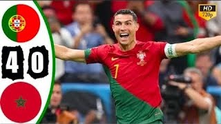 Portugal vs Morocco 4 0 Highlights  All Goals Friendly  Match 2024 [upl. by Cristy223]