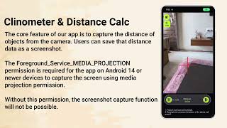 Clinometer amp Distance calc media projection video [upl. by Kobylak]