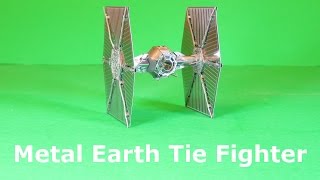 Metal Earth build  Tie Fighter [upl. by Suoivatco]