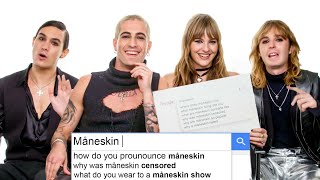 Måneskin Answer the Webs Most Searched Questions  WIRED [upl. by Glynas]