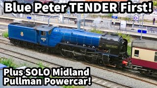 60532 Blue Peter TENDER First  Plus SOLO Midland Pullman POWERCAR at Southall 120724 [upl. by Rodoeht513]