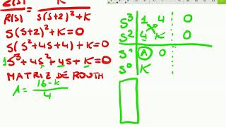 Problema Resolvido 1  Parte 3  Critério de Estabilidade de Routh Hurwitz [upl. by Adnolrehs]