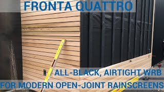 FRONTA QUATTRO longlasting airtightness and weather resistance behind openjoint cladding [upl. by Ahrens602]