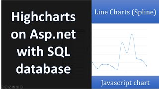 How to create line charts on ASPNET Web Form with MS SQL Server Database and Highcharts tutorial [upl. by Emmeline]