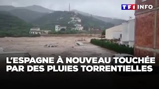 LEspagne à nouveau touchée par des pluies torrentielles｜TF1 INFO [upl. by Haas6]