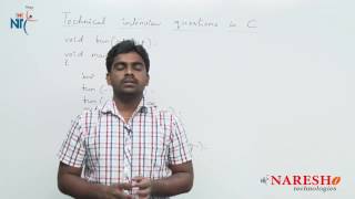 Functions  C Technical Interview Questions and Answers  Mr Srinivas [upl. by Ofelia]