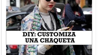 DIY Customiza una chaqueta [upl. by Bornie688]