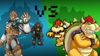 Ganon VS Bowser  The 8Bit Rap Battles 4 [upl. by Yendic]