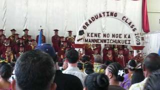 Saramen Chuuk Academy Graduation 2009 National Anthem [upl. by Ladnor]