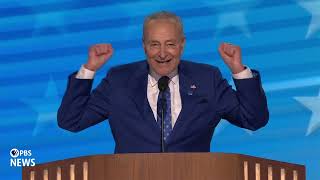 WATCH Sen Chuck Schumer speaks at 2024 Democratic National Convention  2024 DNC Night 2 [upl. by Benedix]