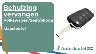 Volkswagen Skoda Seat klapsleutel overzetten van elektronica en transponder [upl. by Aztiraj545]