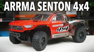 ARRMA Senton 4x4 MEGA Short Course Truck Unboxing amp InDepth First Look [upl. by Berneta189]