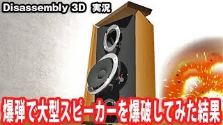 【Disassembly 3D】爆弾で大型スピーカーを爆破してみた結果【アフロマスク】 [upl. by Kirsteni]