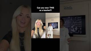 CAN YOU ACTUALLY WEAR THIS AS A TEACHER Follow MarinellaBezer outfit fashion duet [upl. by Aimek310]