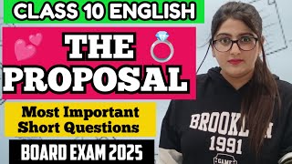 The Proposal Class 10 short question answer [upl. by Atiuqer277]