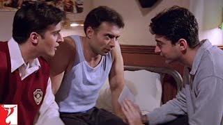 Kismat Mein Milna Likha Hai  Scene  Mohabbatein  Uday Chopra Jugal Hansraj Jimmy Shergill [upl. by Pammie811]