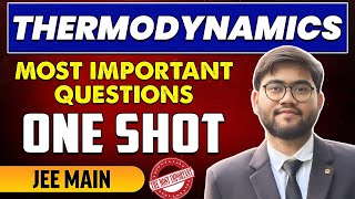 Thermodynamics  Most Important PYQ Questions in One Shot 🔥  JEE Mains 2025  Part 1 [upl. by Schell]