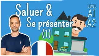 Conversation pour saluer et se présenter 1 Greetings and Introduction  Easy French Conversation [upl. by Sanborn]