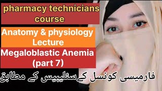 pharmacy technicians course anatomy physiology lectures Blood part 06  Megaloblastic Anemia [upl. by Kreis]