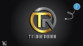 T R professional logo design pixellab logo design tutorial YémèCréationhd [upl. by Bodi219]