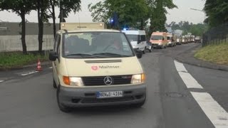 Kolonnenfahrt Einsatzeinheit Malteser Leverkusen  Langenfeld zum Hochwasser nach Stendal [upl. by Sandeep]