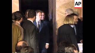 BULGARIA SOFIA BRITISH PREMIER TONY BLAIR VISIT [upl. by Eerol]