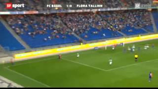 FC Basel vs Flora Tallin Champions League Qualifikation 3 Runde 24712 [upl. by Imoen]