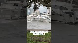 Captains first Boat 😎 captain boat storm hurricane viralshort funny fail ocean yacht fyp [upl. by Mcripley]