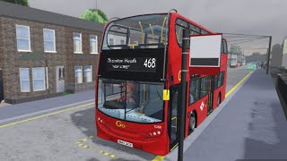 468 to Thornton Heath High Street Croydon The London Transport Game [upl. by Anitnatsnoc]