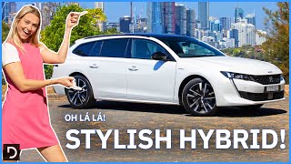 Peugeot 508 2023 Hybrid Sleek Stylish And Your Next Family Car  Drivecomau [upl. by Gascony]