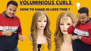 How to make voluminous curls in short time  Quick amp Easy Voluminous Curls Tutorial [upl. by Odnavres]